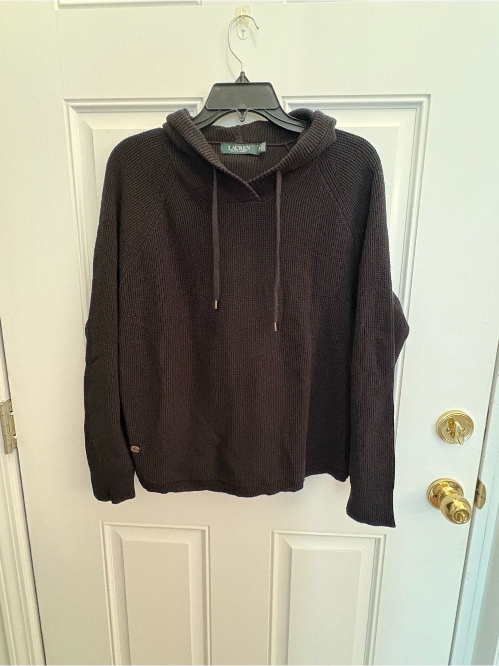 Ralph Lauren Women’s Black Crewneck Hooded Sweater